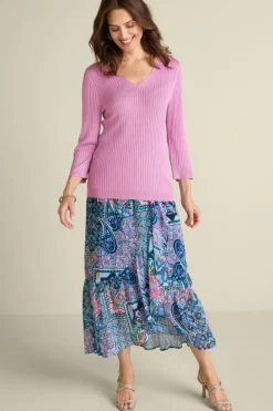 Soft Surroundings Soft Essential Ribbed Linnie Sweater| Sweaters & Cardigans