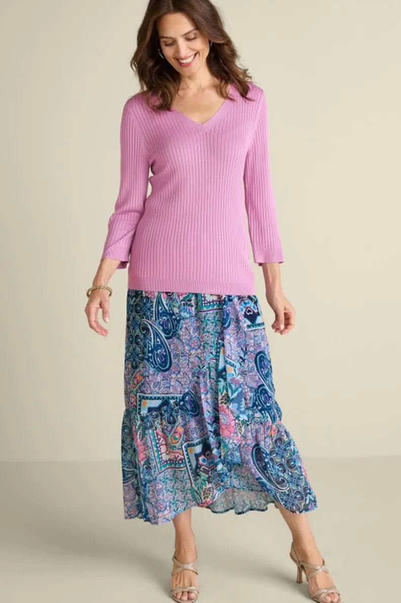 Soft Surroundings Soft Essential Ribbed Linnie Sweater| Sweaters & Cardigans