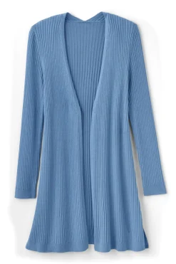 Soft Surroundings Soft Essential Ribbed Long Cardi| Tops|Sweaters & Cardigans