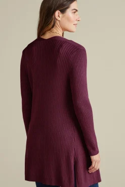 Soft Surroundings Soft Essential Ribbed Long Cardi| Tops|Sweaters & Cardigans