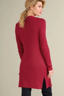 Soft Surroundings Soft Essential Ribbed Long Cardi| Tops|Sweaters & Cardigans