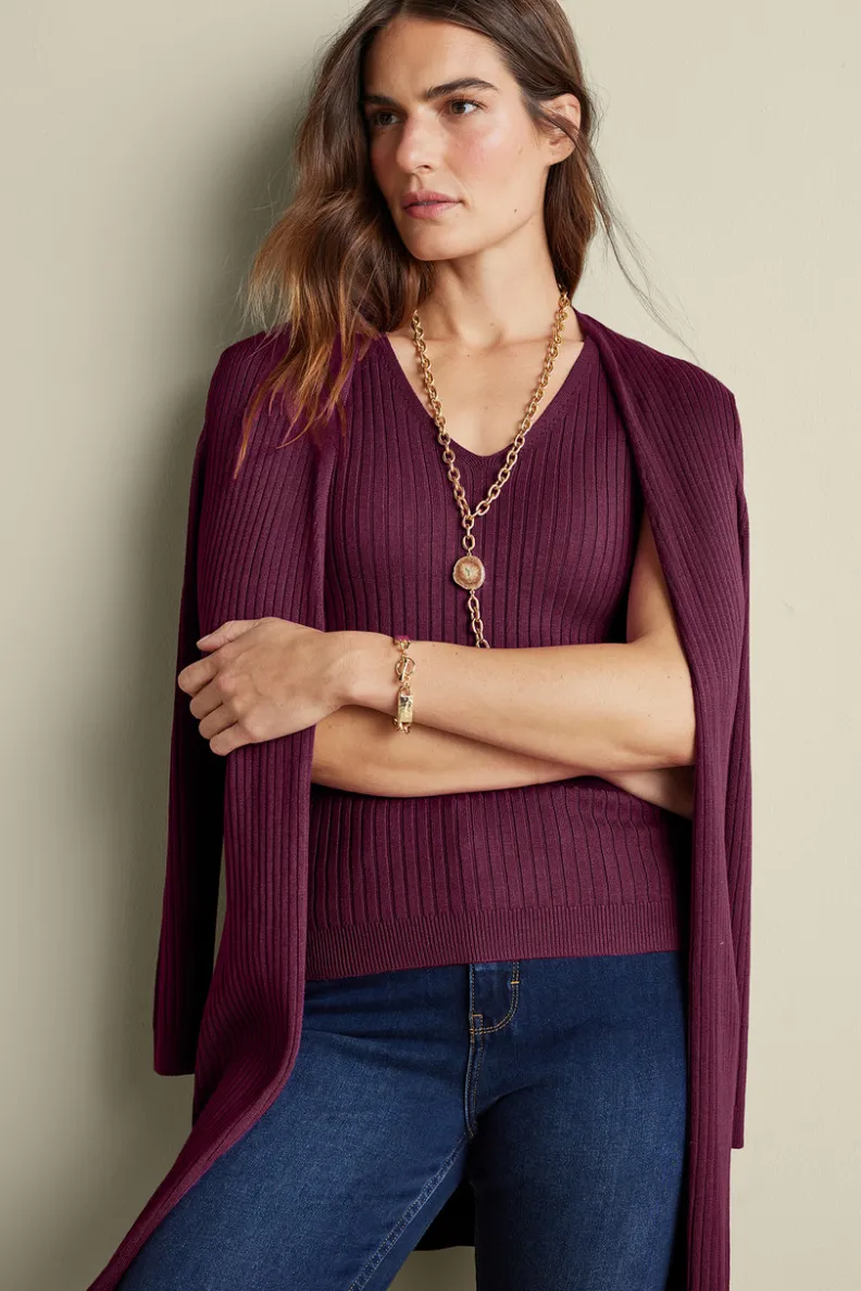 Soft Surroundings Soft Essential Ribbed Sweater Tank| Tops|Sweaters & Cardigans
