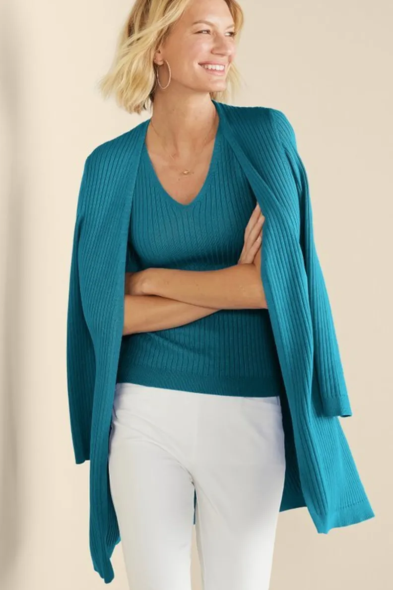 Soft Surroundings Soft Essential Ribbed Sweater Tank| Tops|Sweaters & Cardigans