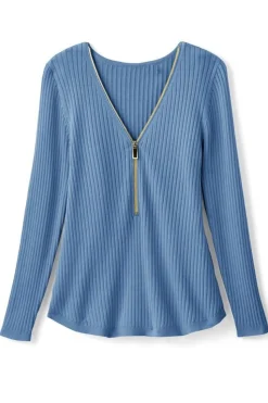 Soft Surroundings Soft Essential Ribbed Valentina Sweater| Tops|Sweaters & Cardigans