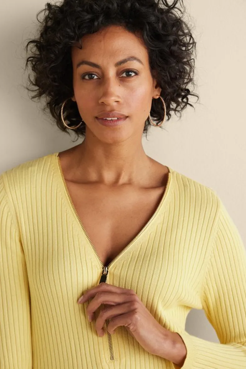 Soft Surroundings Soft Essential Ribbed Valentina Sweater| Tops|Sweaters & Cardigans