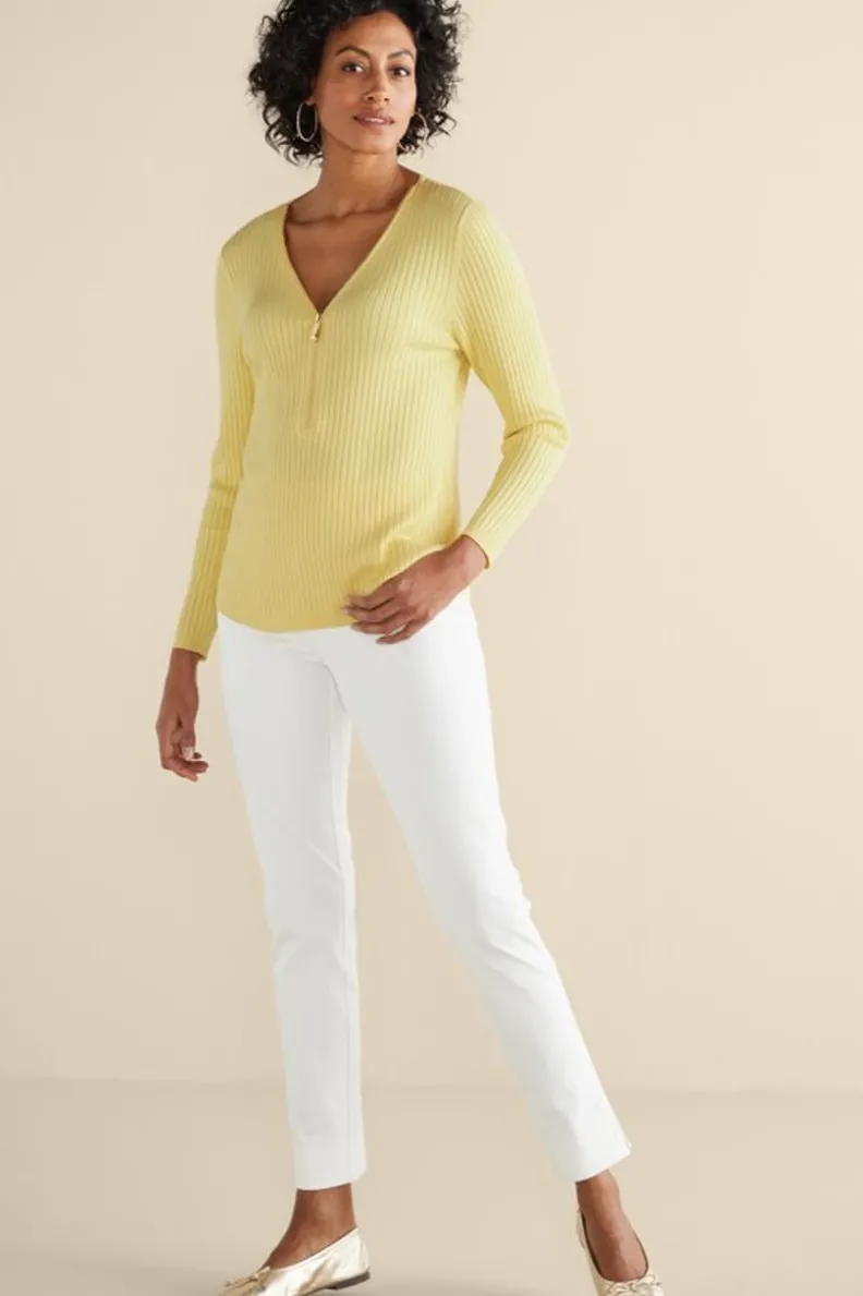 Soft Surroundings Soft Essential Ribbed Valentina Sweater| Tops|Sweaters & Cardigans