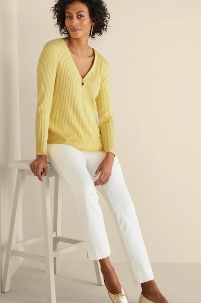 Soft Surroundings Soft Essential Ribbed Valentina Sweater| Tops|Sweaters & Cardigans