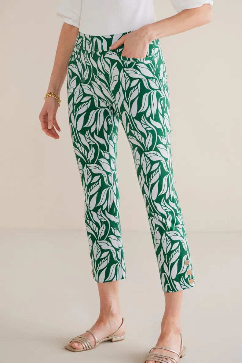 Soft Surroundings Soft Essential Superla Slim Leg Crop Pants| Pants