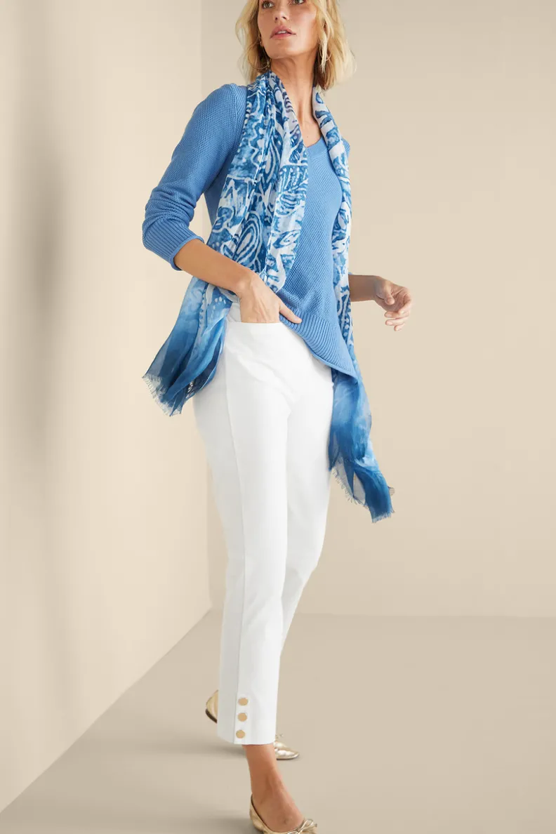 Soft Surroundings Soft Essential Superla Slim Leg Crop Pants| Pants