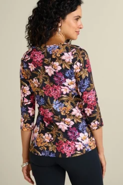 Soft Surroundings Soft Essential Supima 3/4 Sleeve Tee I| Tops
