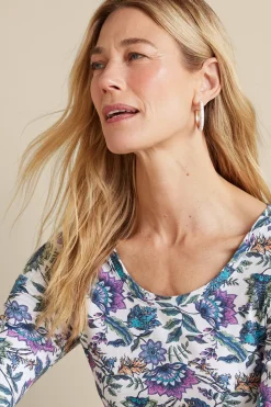 Soft Surroundings Soft Essential Supima 3/4 Sleeve Tee I| Tops