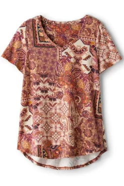 Soft Surroundings Soft Essential Supima Isabel Short Sleeve Tunic| Tops|Tunics & Leggings
