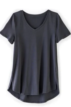 Soft Surroundings Soft Essential Supima Isabel Short Sleeve Tunic| Tops|Tunics & Leggings
