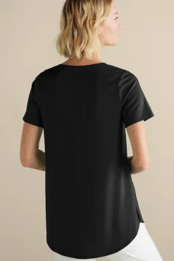 Soft Surroundings Soft Essential Supima Isabel Short Sleeve Tunic| Tops|Tunics & Leggings