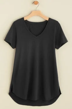 Soft Surroundings Soft Essential Supima Isabel Short Sleeve Tunic| Tops|Tunics & Leggings