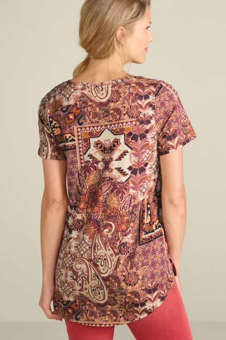 Soft Surroundings Soft Essential Supima Isabel Short Sleeve Tunic| Tops|Tunics & Leggings