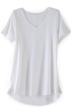 Soft Surroundings Soft Essential Supima Isabel Short Sleeve Tunic| Tops|Tunics & Leggings