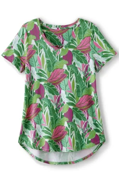 Soft Surroundings Soft Essential Supima Isabel Short Sleeve Tunic| Tops|Tunics & Leggings