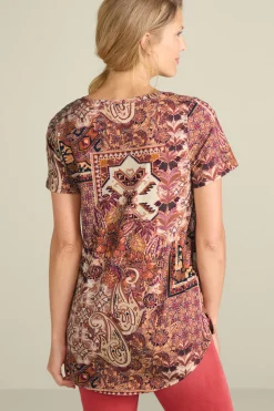 Soft Surroundings Soft Essential Supima Isabel Short Sleeve Tunic| Tops|Tunics & Leggings