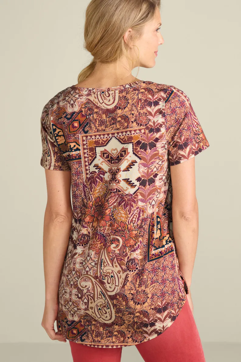 Soft Surroundings Soft Essential Supima Isabel Short Sleeve Tunic| Tops|Tunics & Leggings