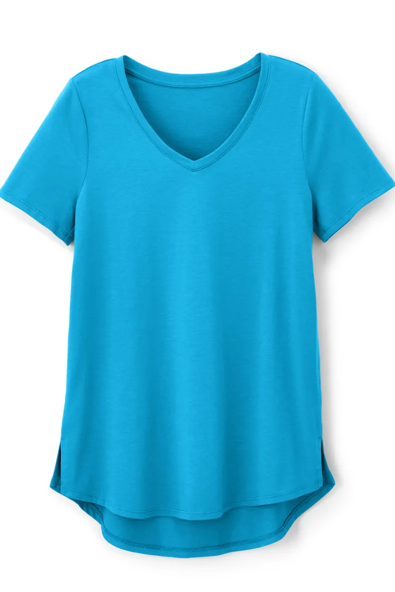 Soft Surroundings Soft Essential Supima Isabel Short Sleeve Tunic| Tops|Tunics & Leggings