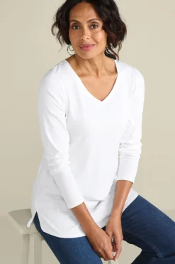 Soft Surroundings Soft Essential Supima Isabel Long Sleeve Tunic| Tops