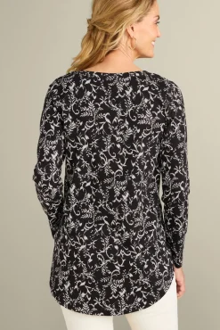 Soft Surroundings Soft Essential Supima Isabel Long Sleeve Tunic| Tops