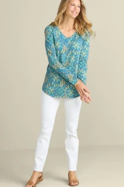 Soft Surroundings Soft Essential Supima Isabel Long Sleeve Tunic| Tops