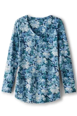 Soft Surroundings Soft Essential Supima Isabel Long Sleeve Tunic| Tops