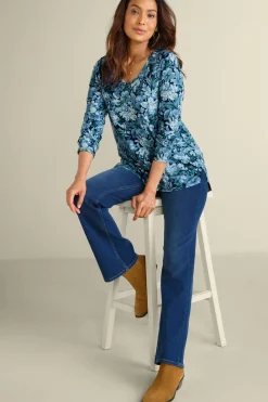 Soft Surroundings Soft Essential Supima Isabel Long Sleeve Tunic| Tops
