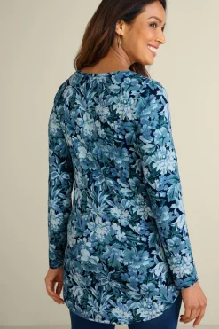 Soft Surroundings Soft Essential Supima Isabel Long Sleeve Tunic| Tops