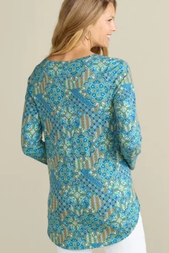 Soft Surroundings Soft Essential Supima Isabel Long Sleeve Tunic| Tops