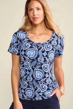 Soft Surroundings Soft Essential Supima Short Sleeve Tee| Tops