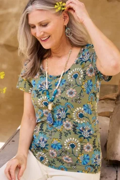 Soft Surroundings Soft Essential Supima Short Sleeve Tee| Tops