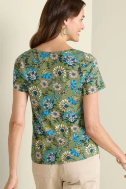 Soft Surroundings Soft Essential Supima Short Sleeve Tee| Tops