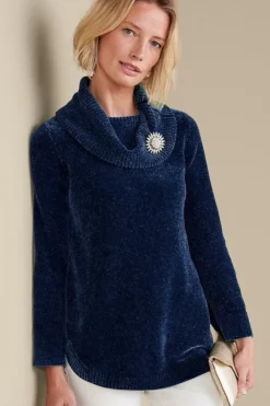 Soft Surroundings Soft Winds Chenille Tunic Sweater| Tops|Sweaters & Cardigans