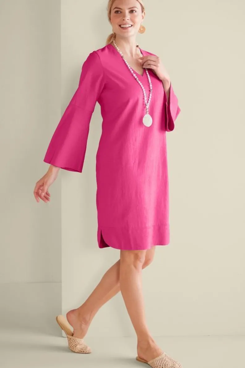 Soft Surroundings Soleil Linen Blend Dress| Dresses