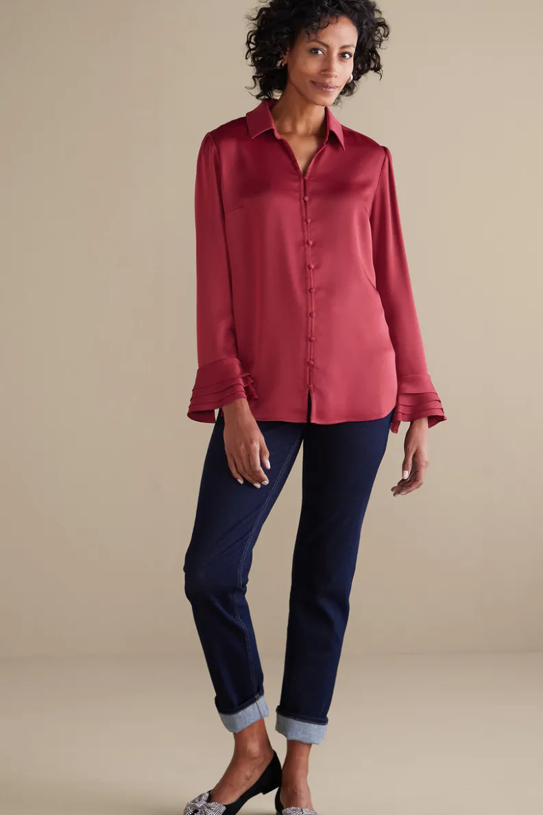 Soft Surroundings Sonnet Blouse| Tops