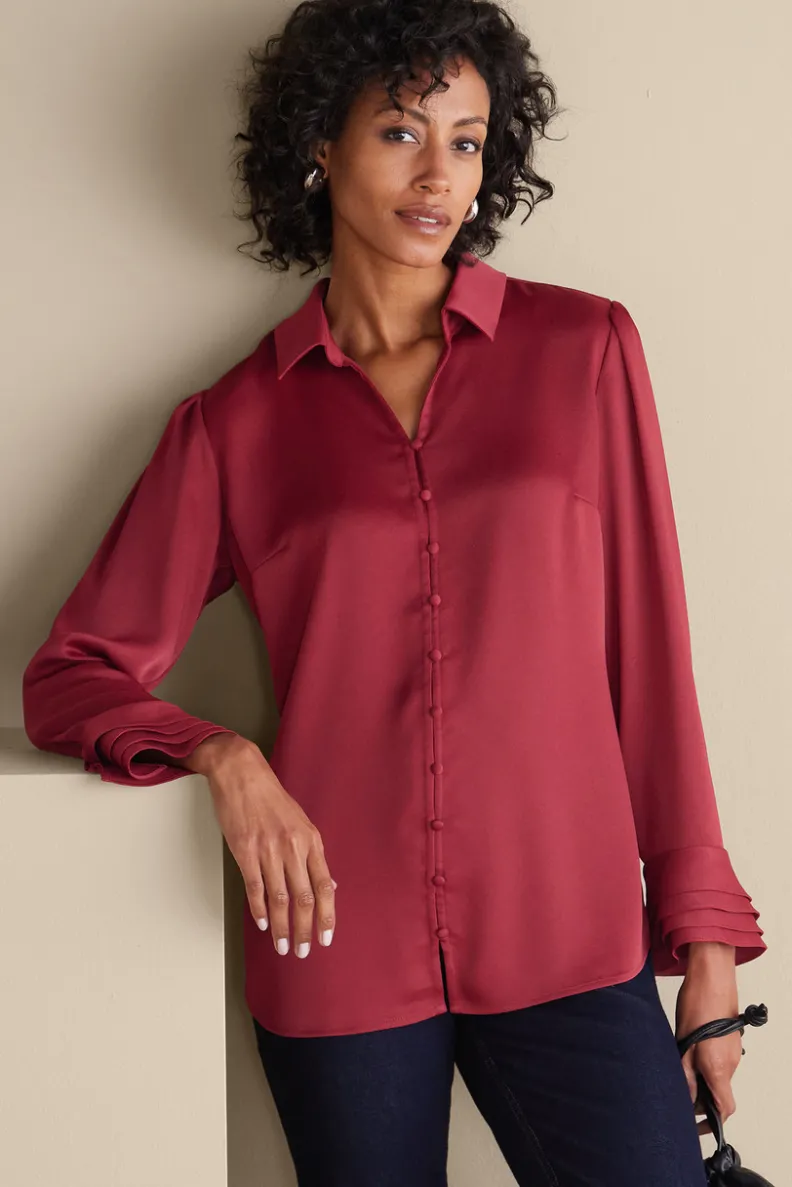 Soft Surroundings Sonnet Blouse| Tops