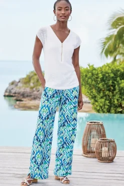 Soft Surroundings Sonoma Linen Blend Wide Leg Pants| Pants