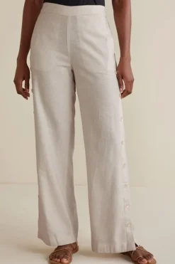 Soft Surroundings Sonoma Linen Blend Wide Leg Pants| Pants