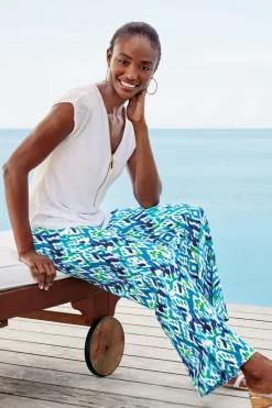 Soft Surroundings Sonoma Linen Blend Wide Leg Pants| Pants