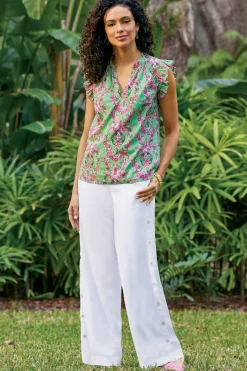 Soft Surroundings Sonoma Linen Blend Wide Leg Pants| Pants