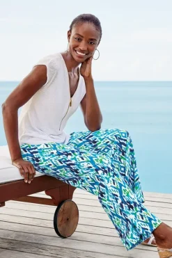 Soft Surroundings Sonoma Linen Blend Wide Leg Pants| Pants