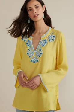 Soft Surroundings Soraya Embellished Tunic| Tops