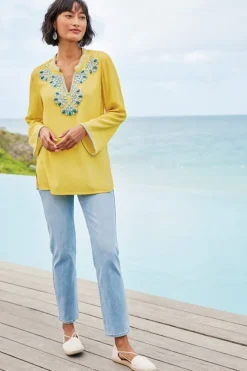 Soft Surroundings Soraya Embellished Tunic| Tops