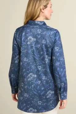 Soft Surroundings Stretch Faux Suede Boyfriend Tunic Shirt| Tops