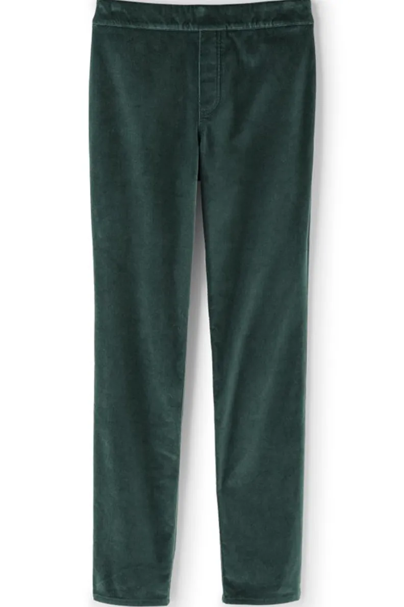 Soft Surroundings Sutton Velveteen Pull-On Slim Leg Pants| Pants