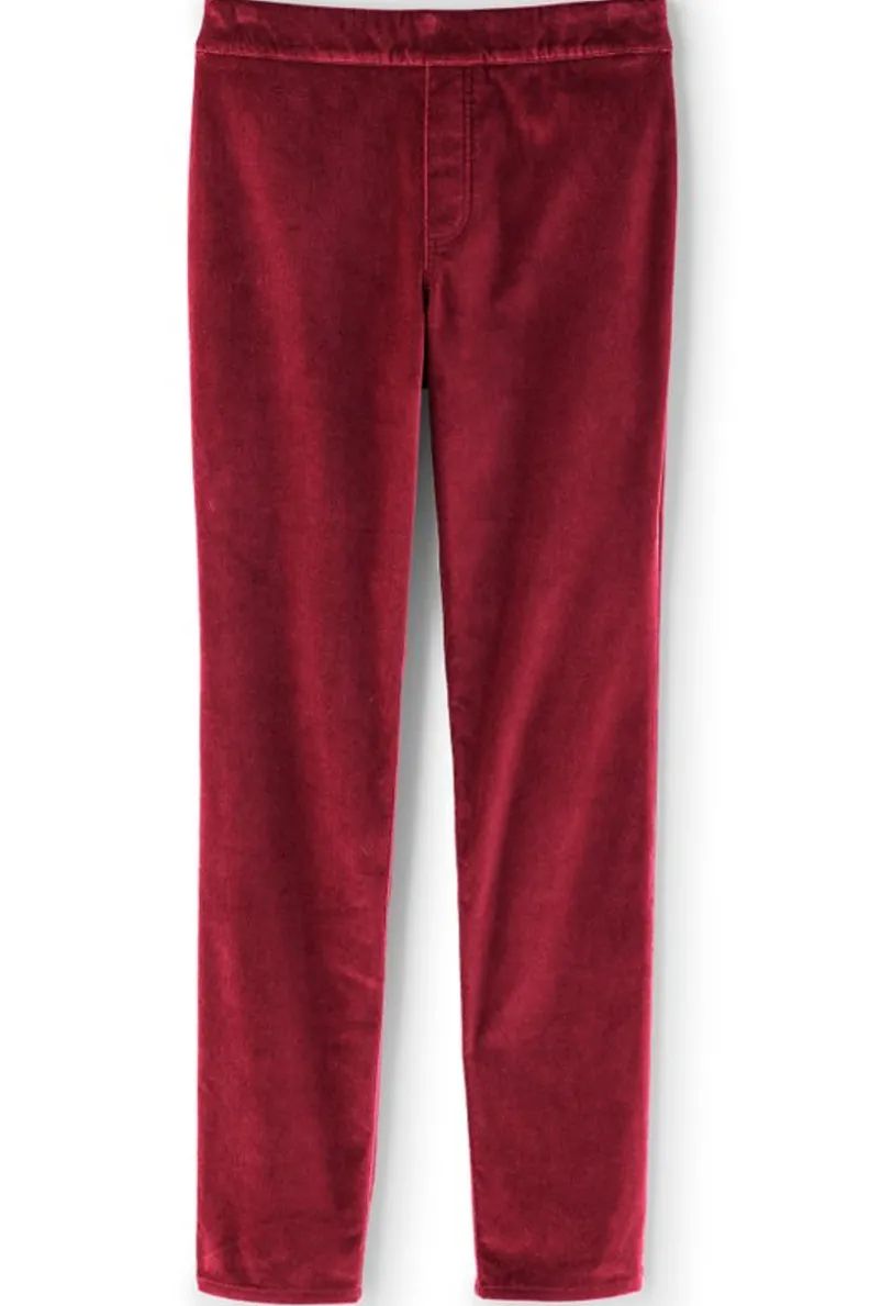 Soft Surroundings Sutton Velveteen Pull-On Slim Leg Pants| Pants