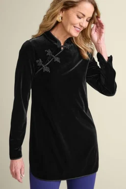 Soft Surroundings Tai Velvet Tunic| Tops